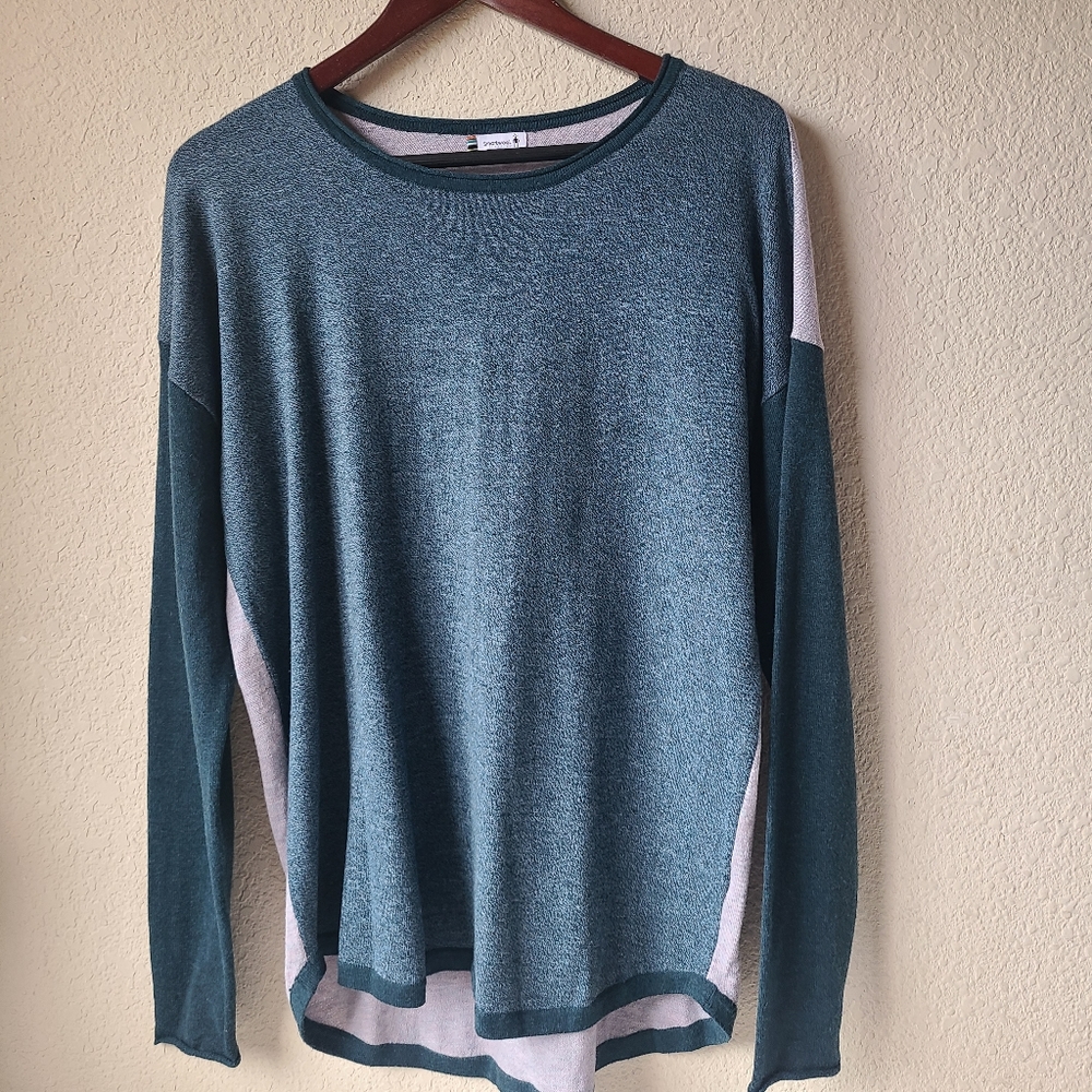 Smartwool Colorblock Crew Pullover Sweater  Women's L